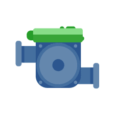 Icono de de una válvula industrial la cual es un producto que ofrece la comercializadora industrial “Ribori”